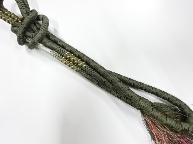 正絹　手組帯締め